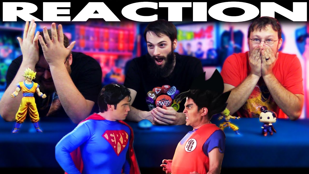 Goku vs Superman Epic Rap Battles of History REACTION!!