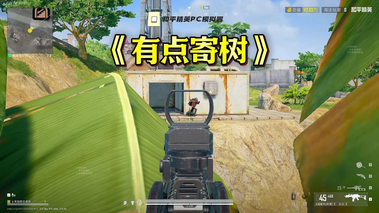 迷雾荒岛寄树流打法教学！和平精英PC模拟器