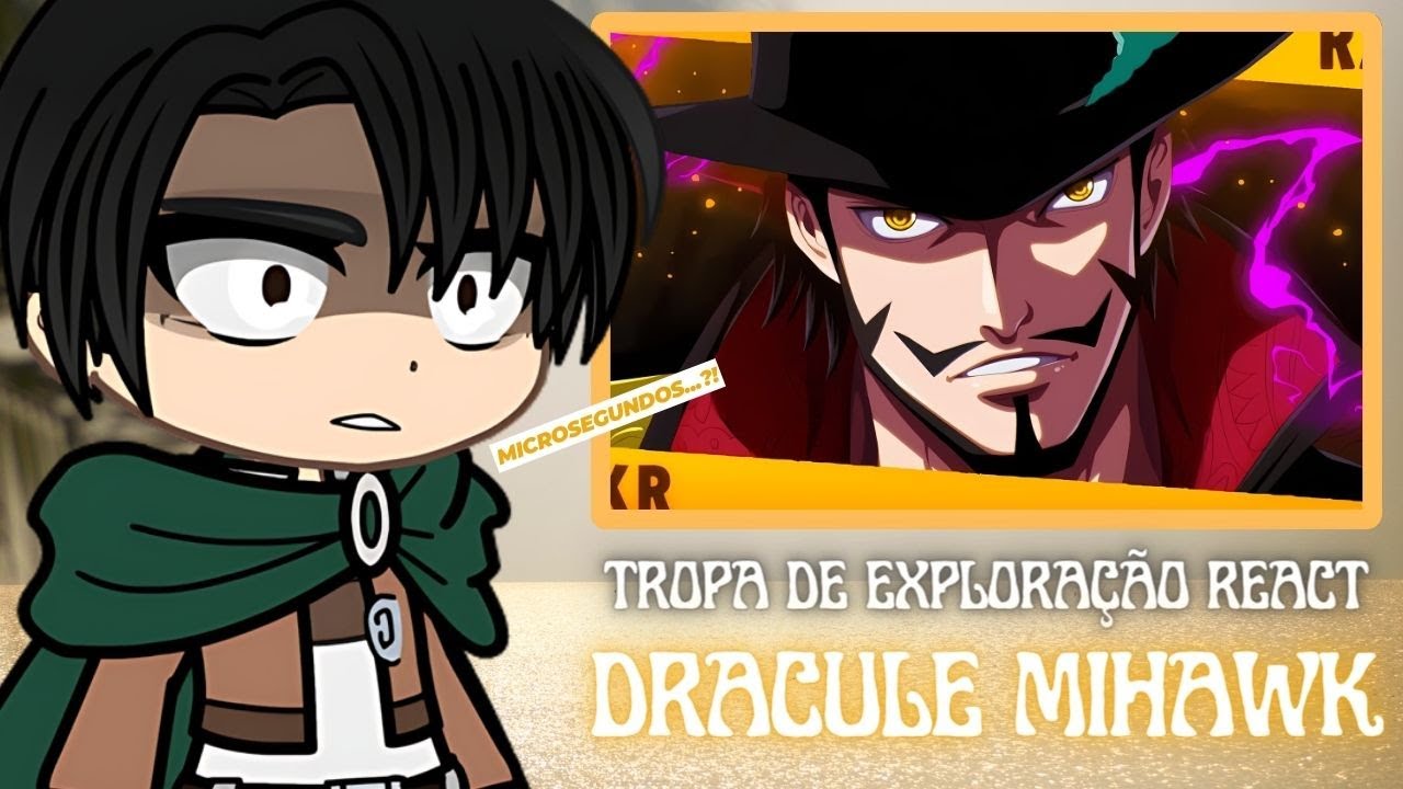 Attack On Titan React a Rap do Mihawk - Olhos de Falcão (Takeru)