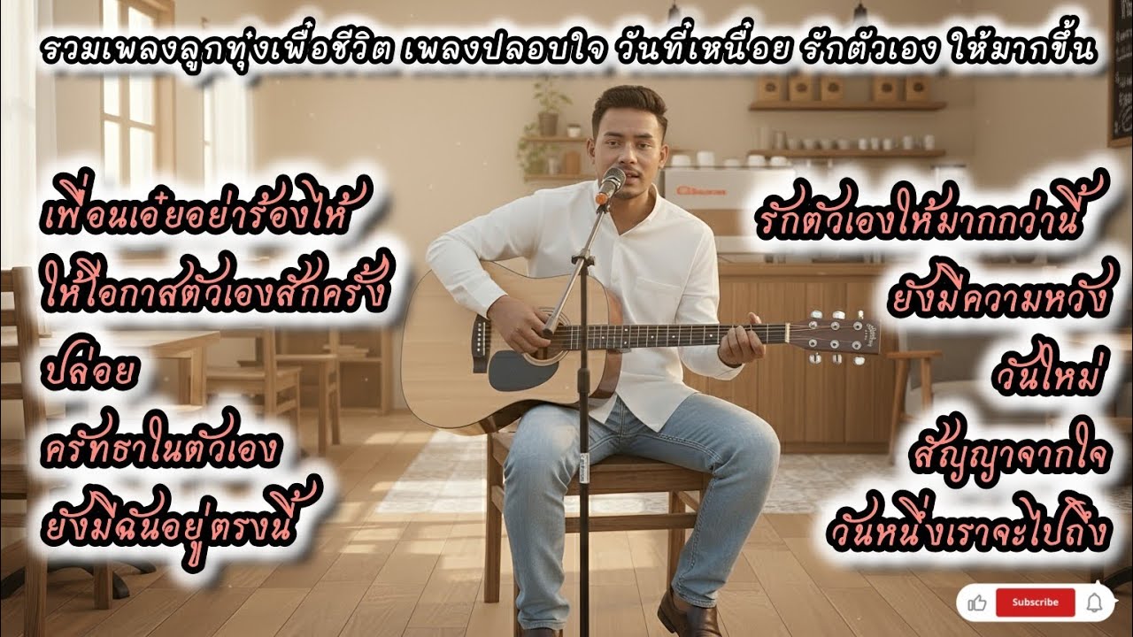 รวมเพลงลูกทุ่งเพื่อชีวิต 🎵 เพลงฮีลใจ เพลงปลอบใจ เพลงให้กำลังใจ ฟังยาวๆ วันที่เหนื่อยล้า...