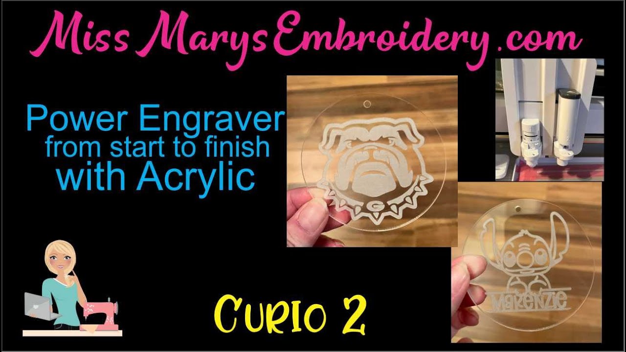 Как использовать Power Engraver на Curio 2 для гравировки акрила | Учебное пособие по Silhouette ...