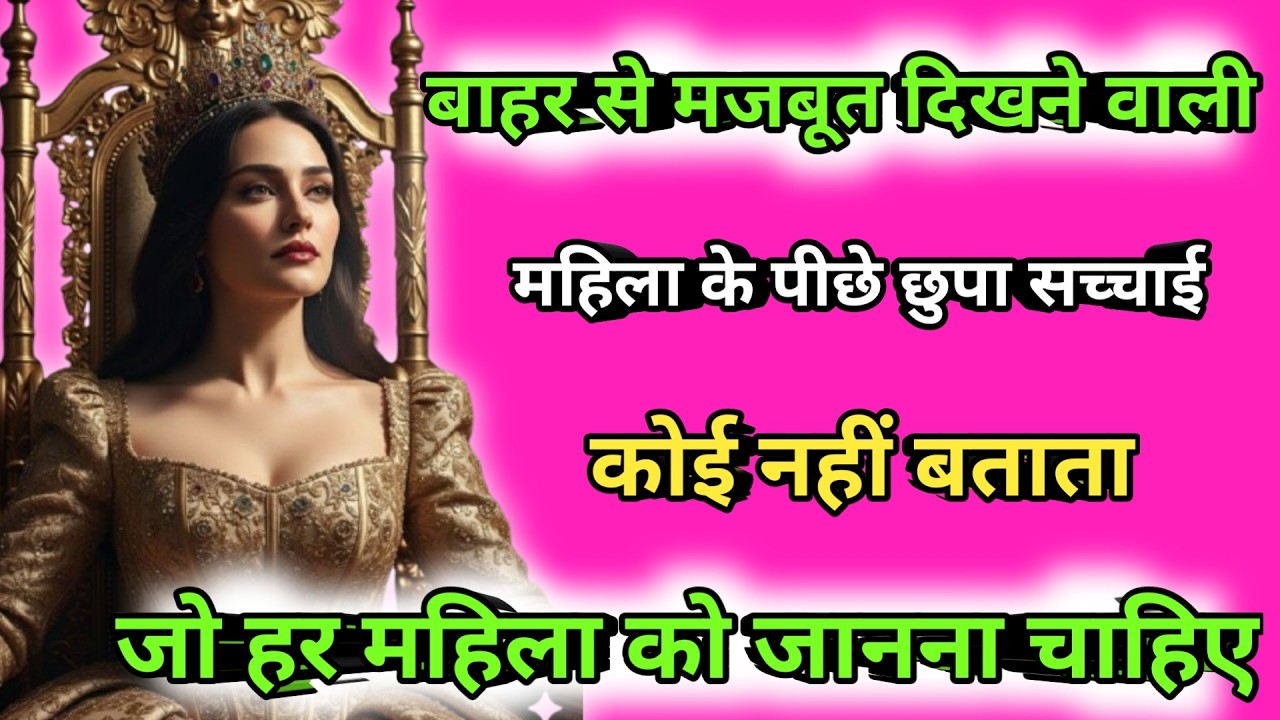 बाहर से मजबूत दिखने वाली महिला का अनकहा सच|हर औरत को यह वीडियो ज़रूर देखना चाहिए|women psychology|