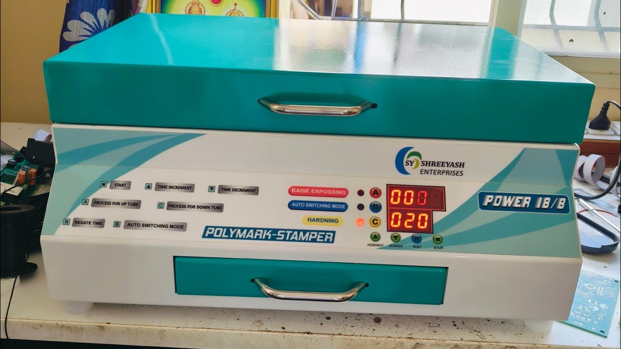 polymark stamper ( power 18/8 ) rubber stamp making machine. low investment business