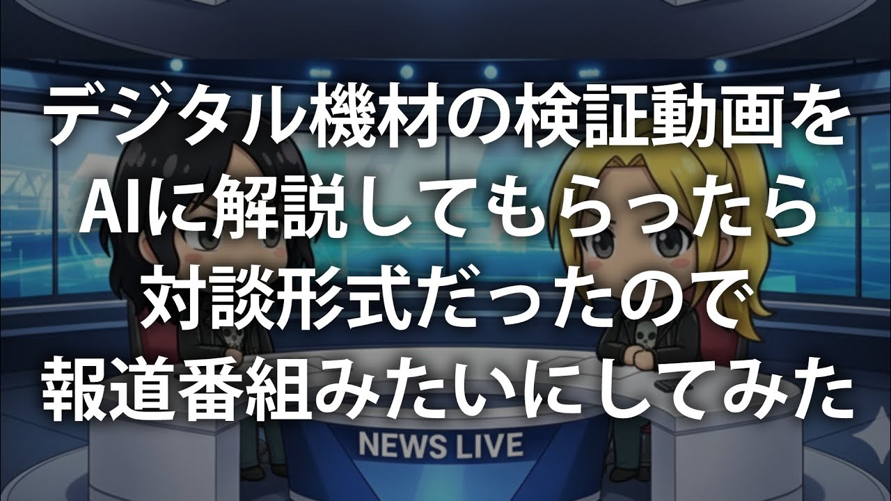 レイテンシー検証動画をAIに解説してもらったら対談動画になった