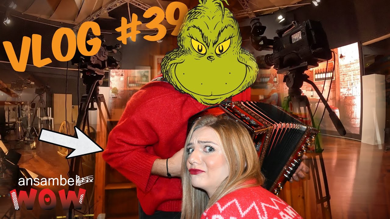 WOW Vlog #39 -  Harmonikaš z ženskim božičnim pulovrom in snemanje oddaje🎥🎅