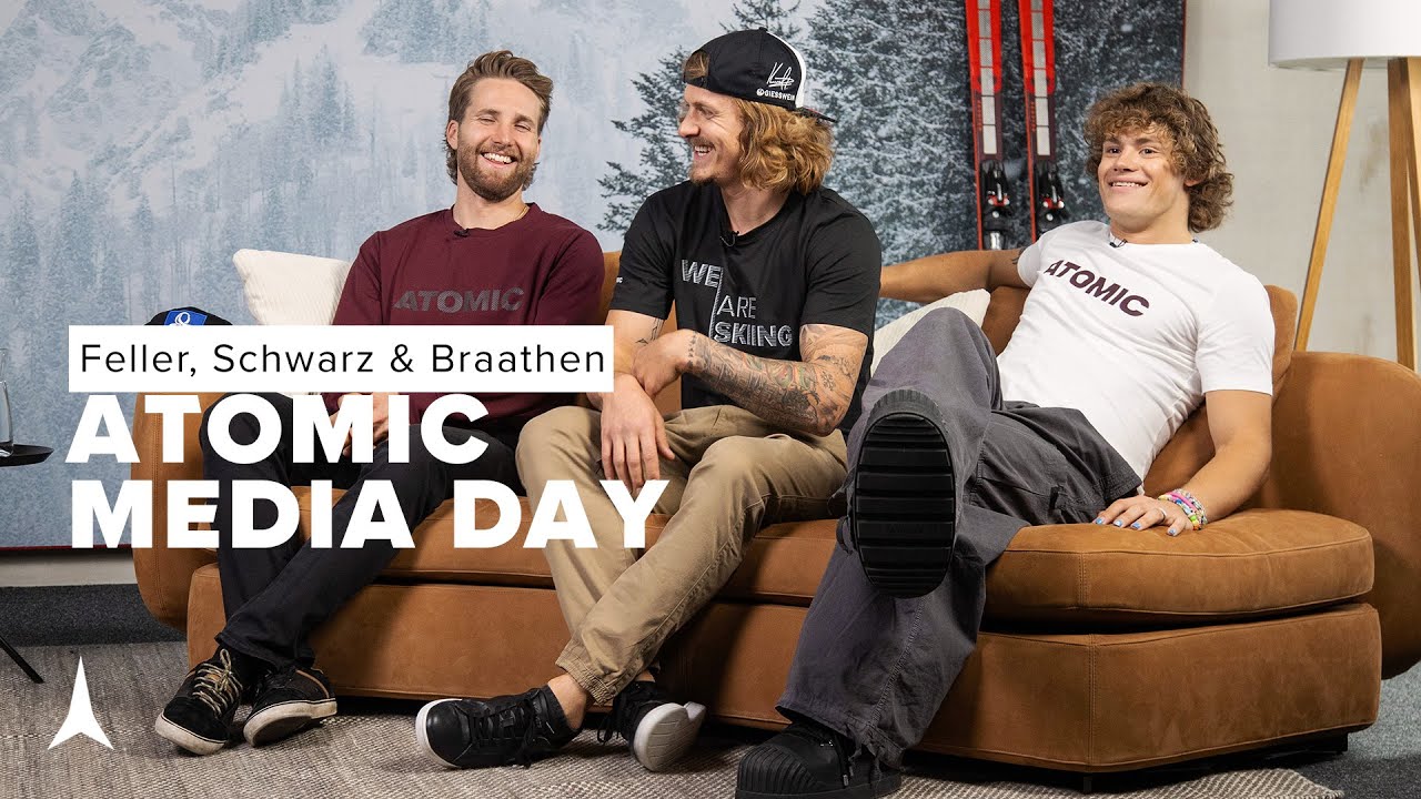 Atomic Media Day Interview with Manuel Feller, Marco Schwarz and Lucas Pinheiro Braathen