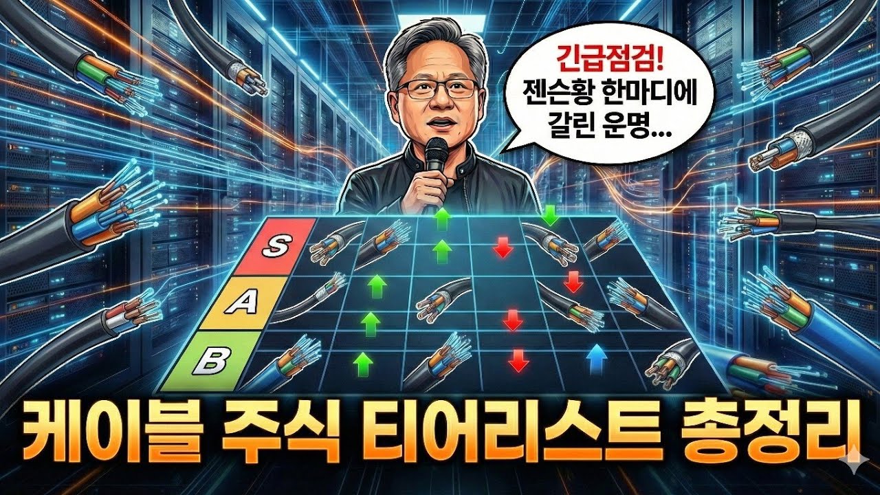 [CES 2026] 긴급점검! 젠슨황 한마디에 갈린 운명... 케이블 주식 티어리스트 총정리