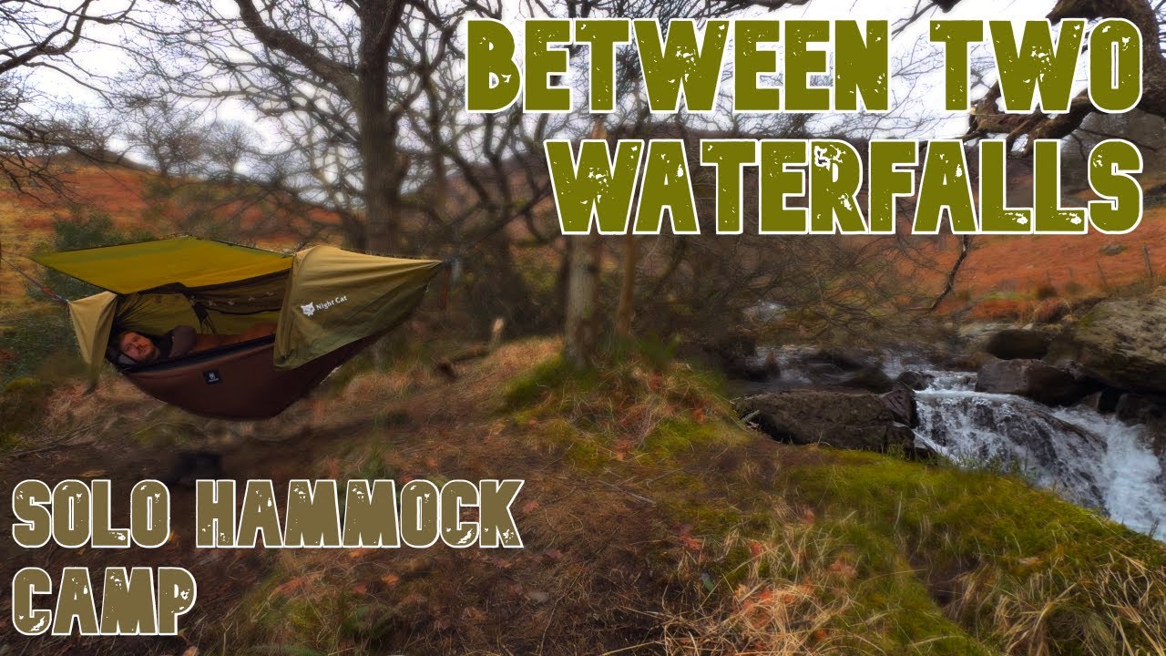 Snowdonia, Hammock Camping BETWEEN two WATERFALLS