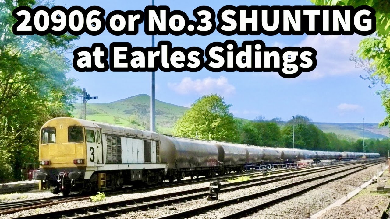 20906 or No.3 SHUNTING Cement Tankers at Earles Sidings!