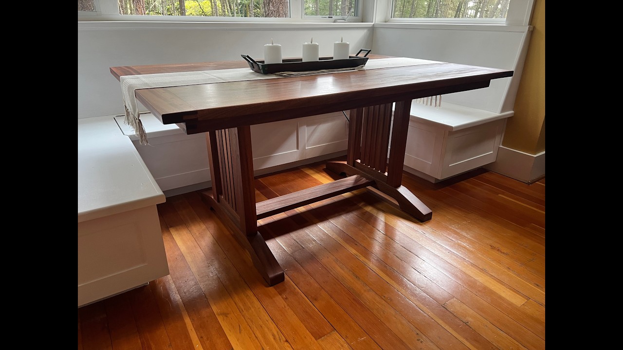 Trestle Table by Saxe woodworks