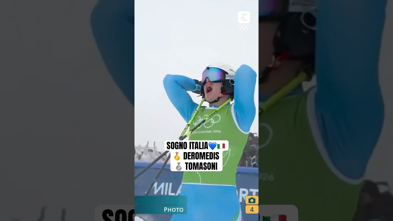 SOGNO ITALIA: DEROMEDIS ORO, TOMASONI ARGENTO 💙🇮🇹