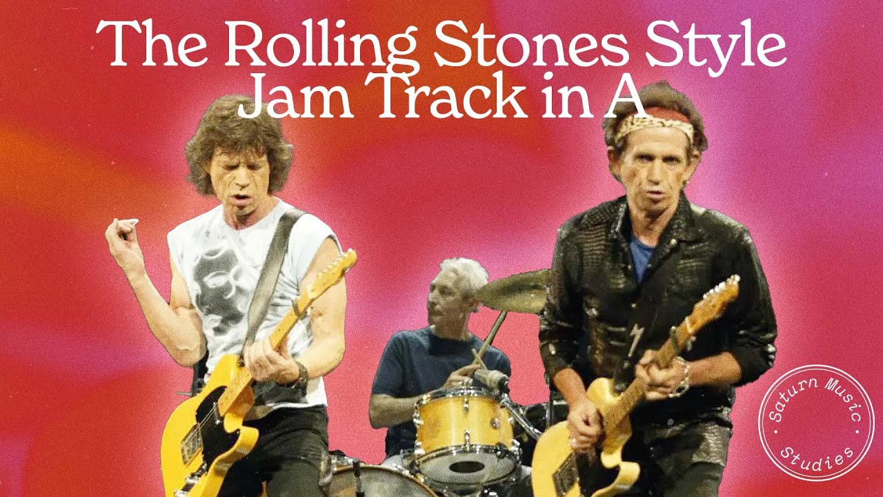 The Rolling Stones Style Jam track in A