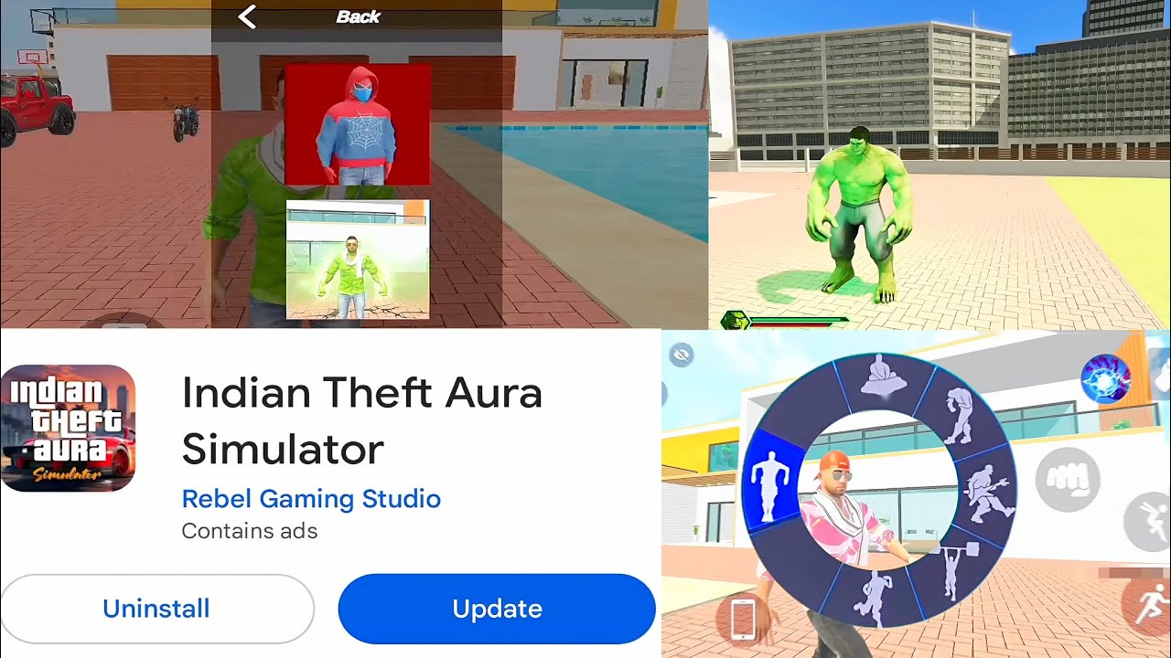 New Hulk Superpower Future | Indian Theft Auto Simulator All New Secret Future | New Emotes Future