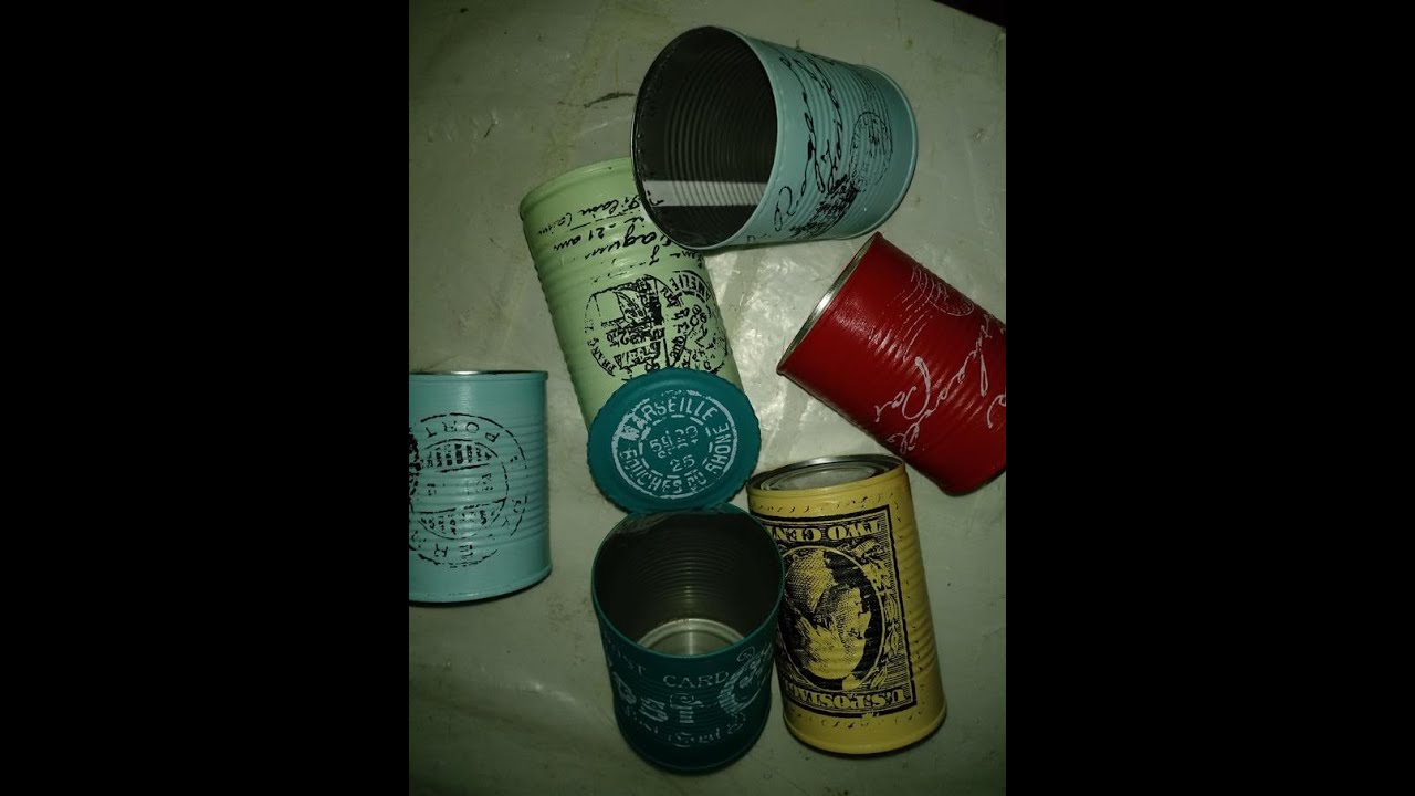 Latas con transfer folex