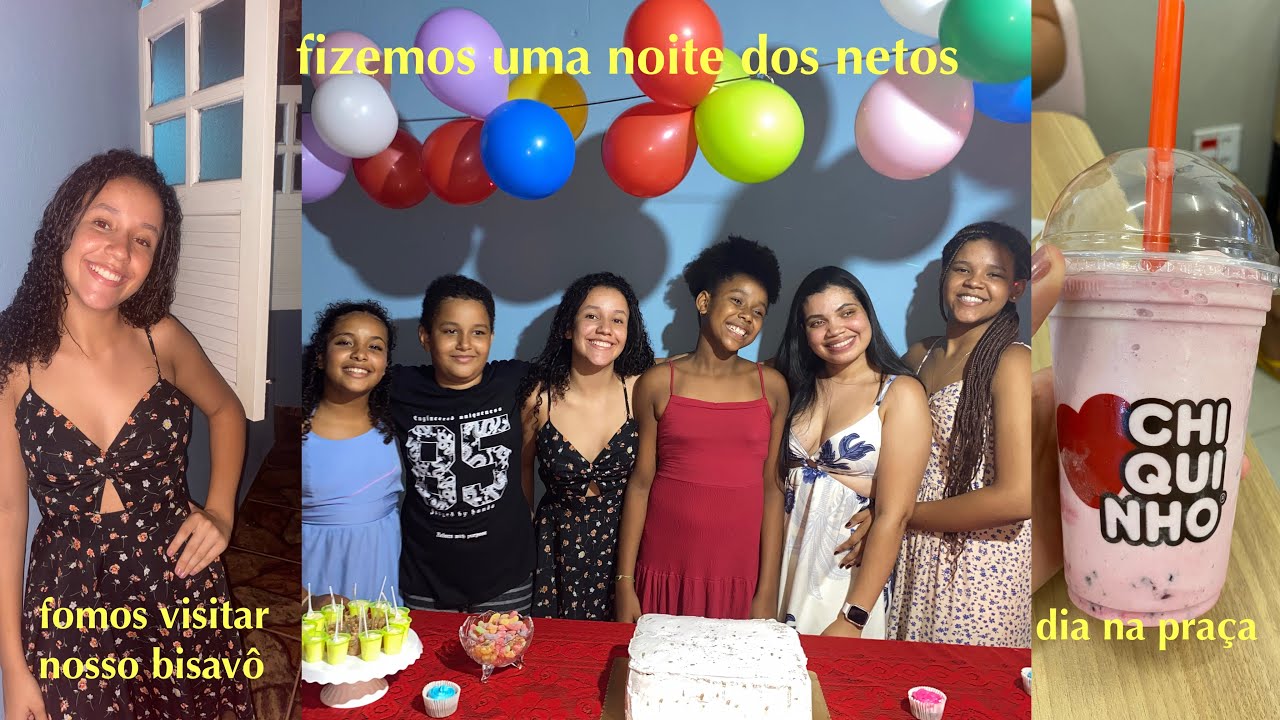Fizemos uma noite dos netos, um dia na a roça e fomos para praça 💌