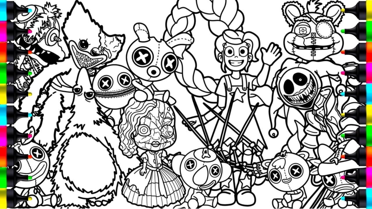 Poppy Playtime Chapter 5 New Big Coloring Pages /How to Color ALL Bosses and MONSTERS from Chapter 5