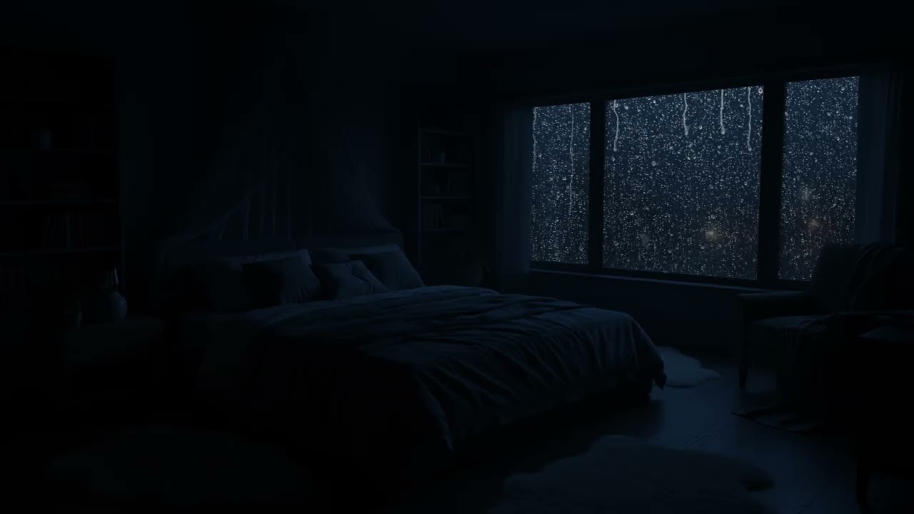 Night Rain for Deep Sleep – Let Go of Stress, Overcome Insomnia & Feel Renewed