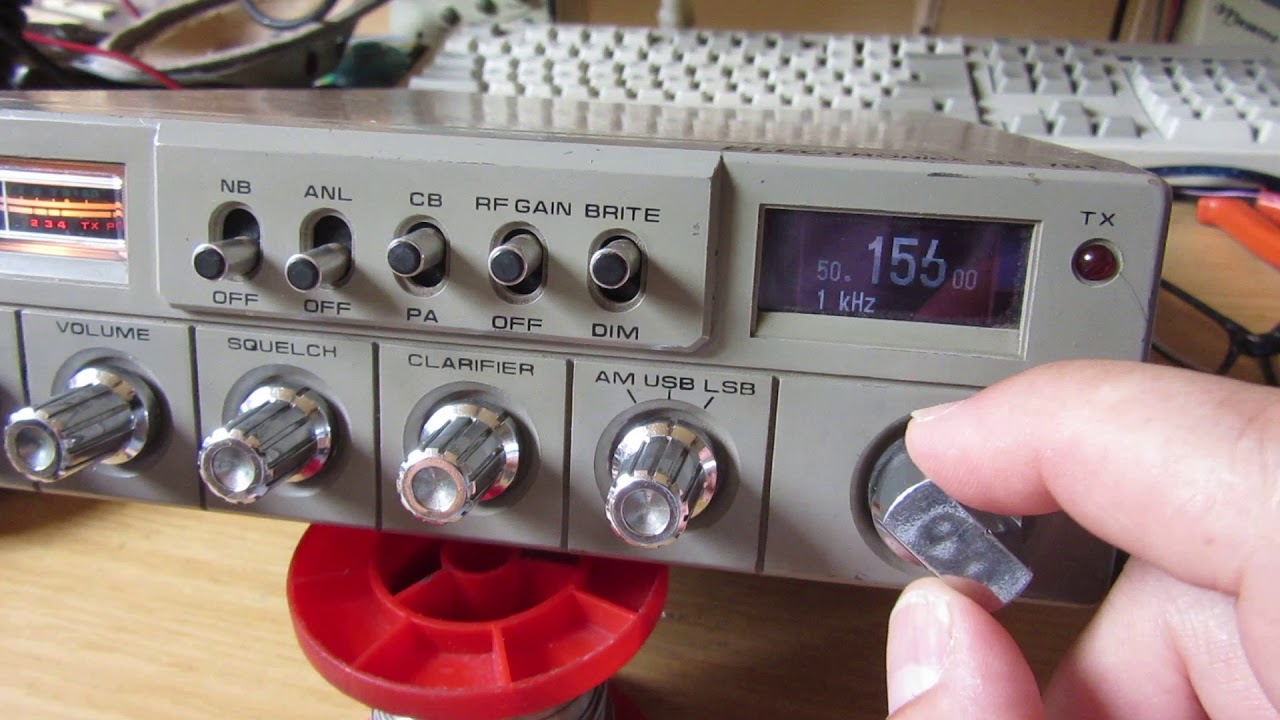 CB transceiver converted to 50MHz amateurband
