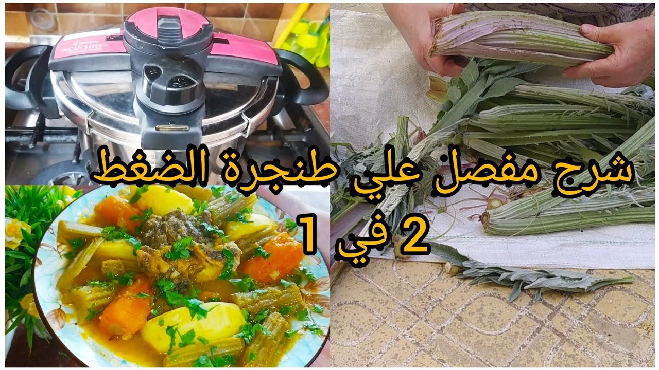 اسهل واسرع طريقة لتنقة الخرشوف كيفاش تنحيه جواز خرشوف بالخضار😋مع شرح مفصل علي طنجرة الضغط 2 في 1