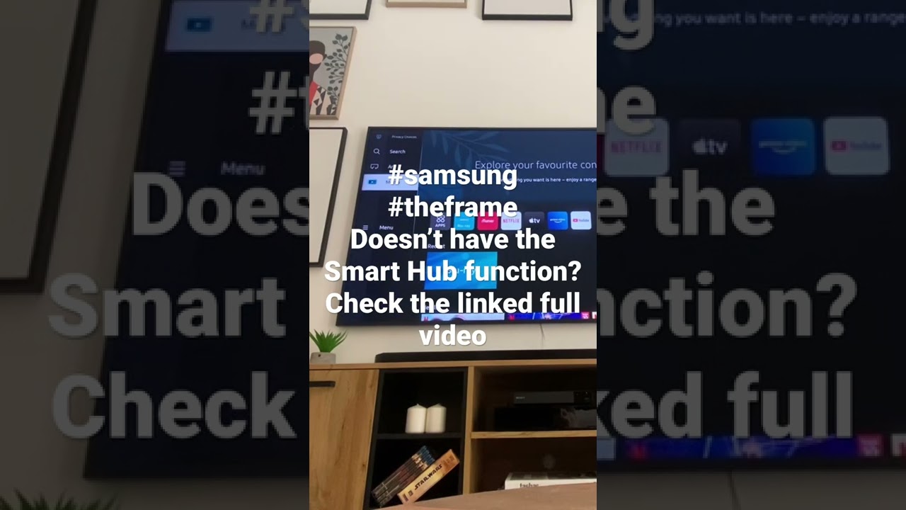 #samsung #theframe #2022 doesn&rsquo;t have the smart hub function WHY?