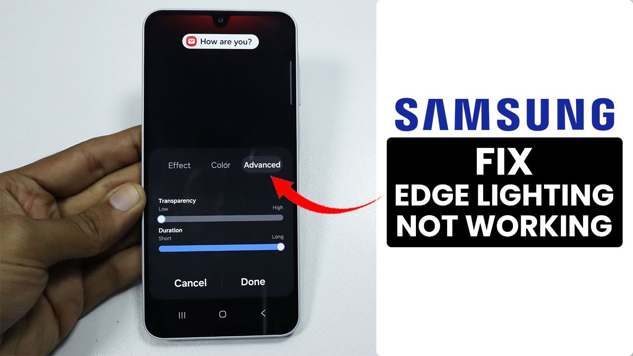 [Fixed] Samsung: Edge Lighting Style Not Working Problem - Enable Edge Light