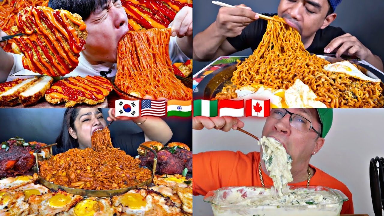 INTERNATIONAL MUKBANG COMPILATION ( EXTREME BIG BITES )🙀