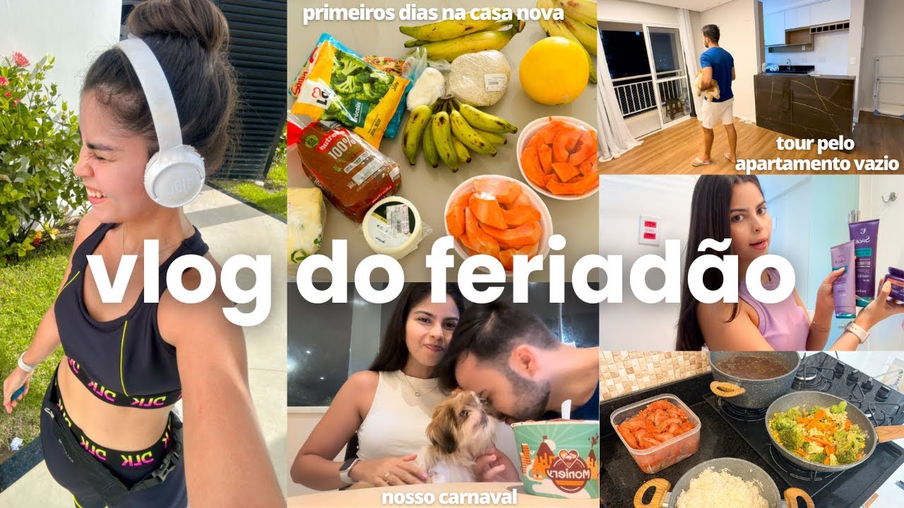 VLOG: primeiros dias na casa nova, tour pelo ap vazio, nova rotina, organizando alimentação