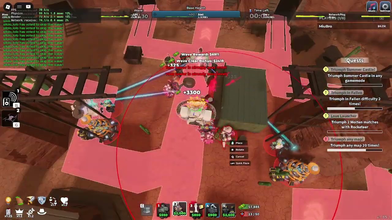 Solo quickdraw in TDS after rebalance