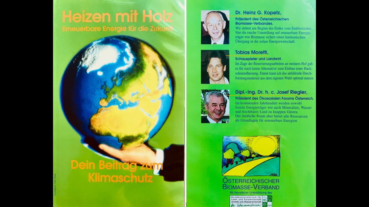 Heizen mit Holz Jahr 2001. Erneuerbare Energie für die Zukunft. Dein Beitrag zum Klimaschutz.