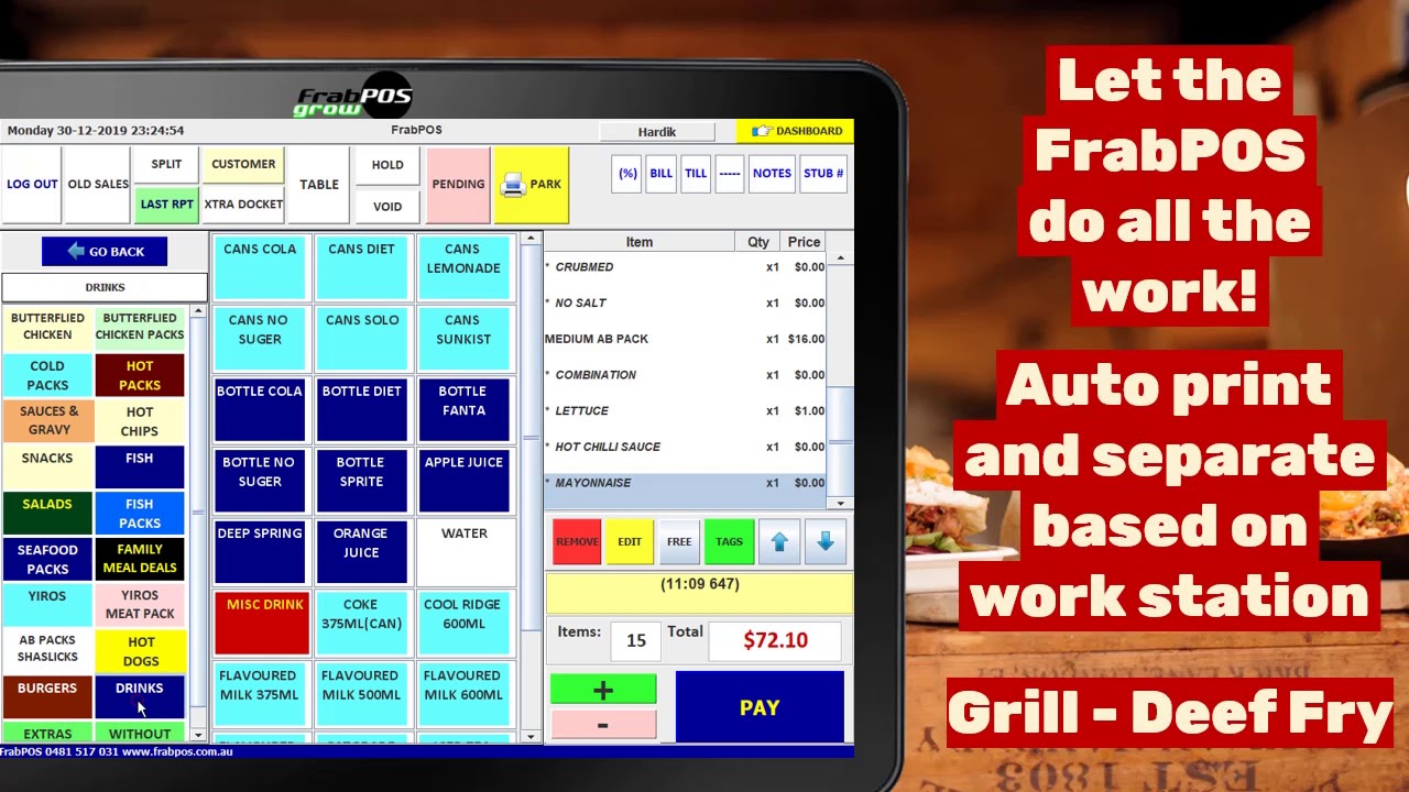 Point of Sale System for Chicken and Chips Shop - Best POS Demo