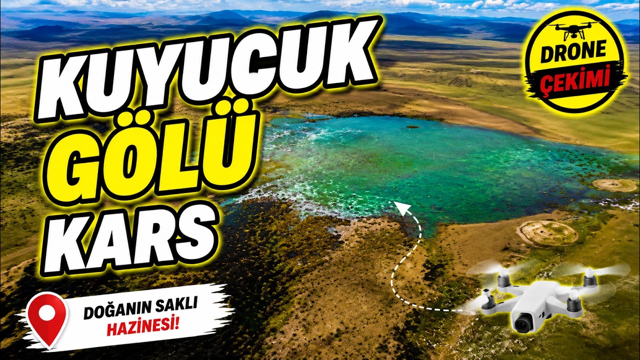 KARS KUYUCUK GÖLÜ KUŞ CENNETİ HAVADAN GÖRÜNÜM(MALESEF TAMAMEN KURUMUŞ)