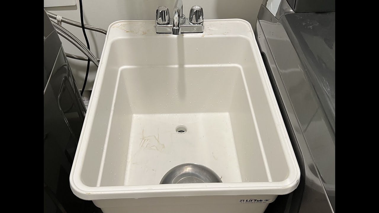 Utility Sink Install in Laundry Room without exposed pipe