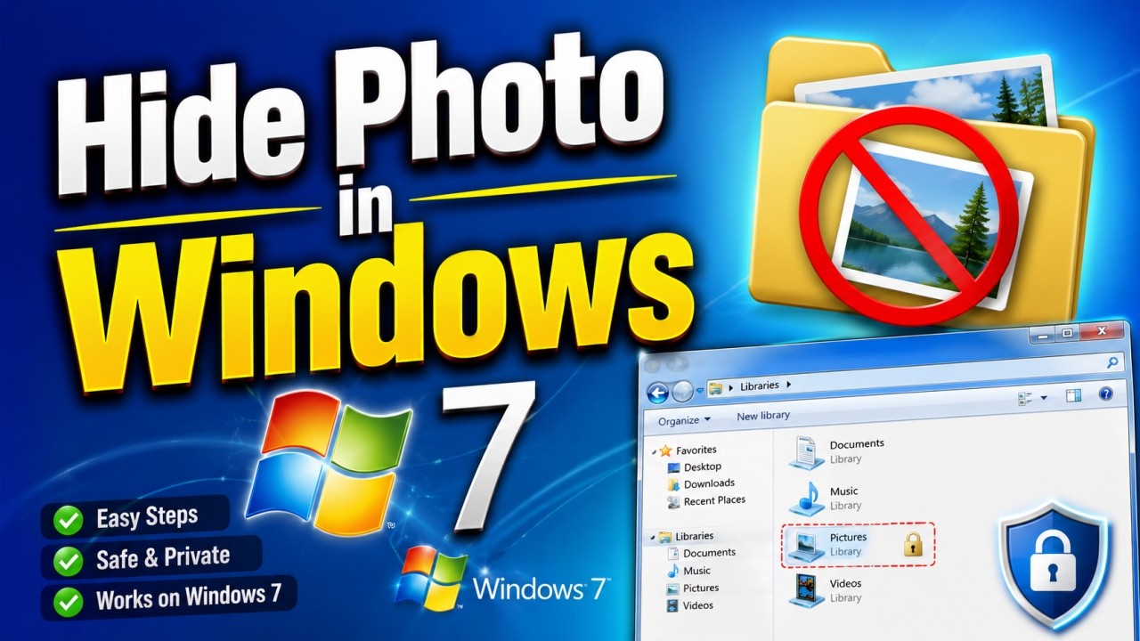 How to Hide Photos in Laptop Windows 11 | Hide Pictures Without Any Software