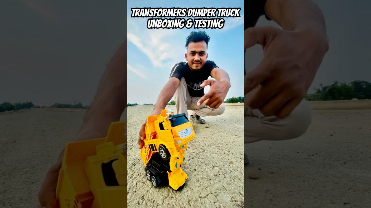 Akta  Robbot Dumper truck unboxing 🛻😍 #dumptruck #transformers #shortsfeed