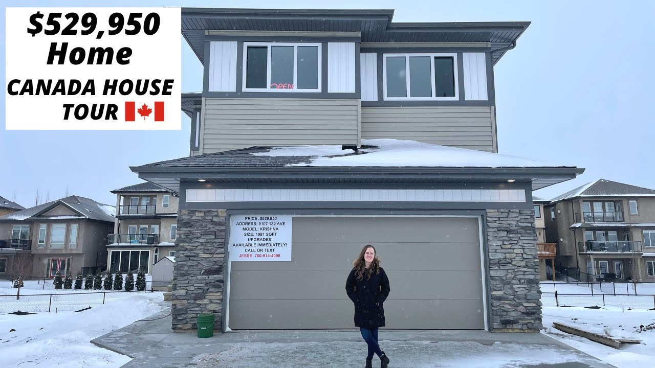 $529,950 Modern Home in North Edmonton, Alberta, Canada| Canada House Tours| Life in Canada