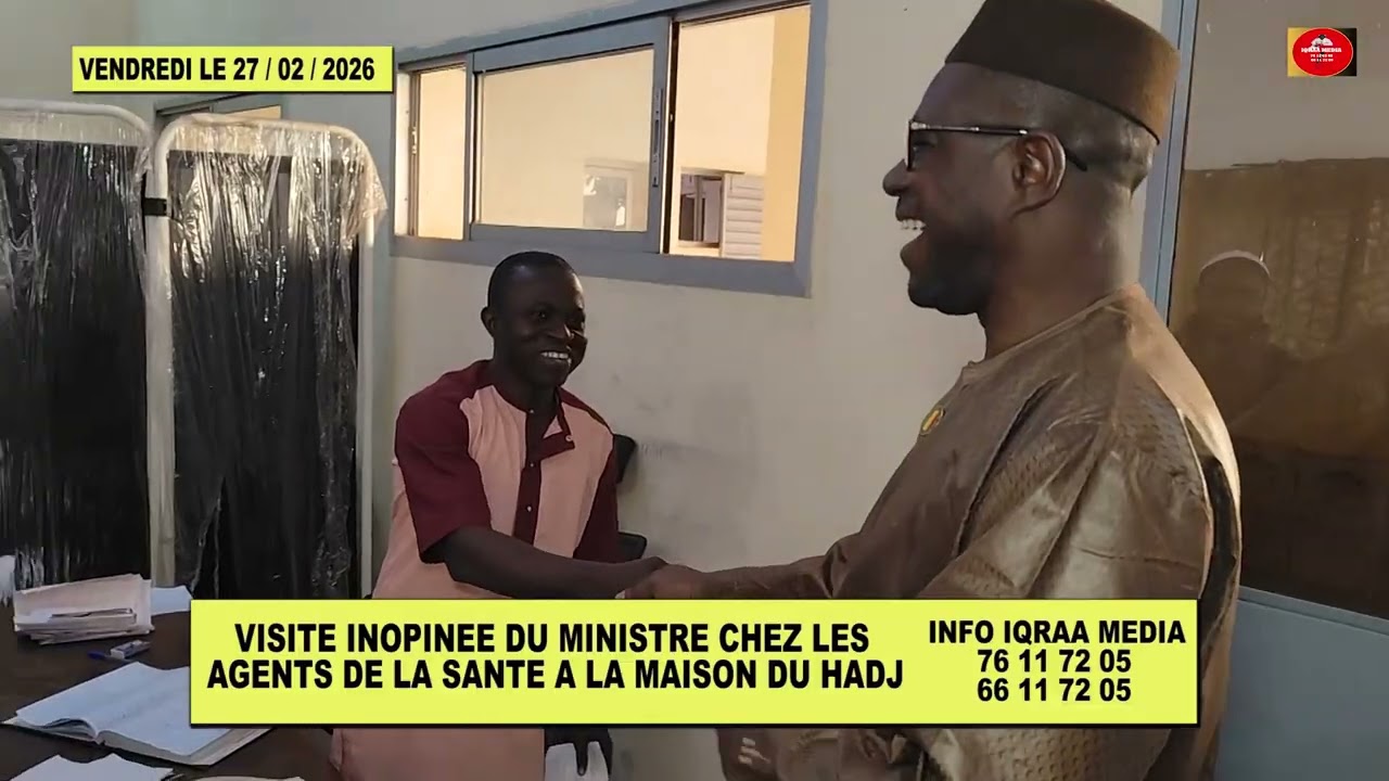 Visite inopinée du Ministre chez les agents de la santé à la Maison du Hadj. 