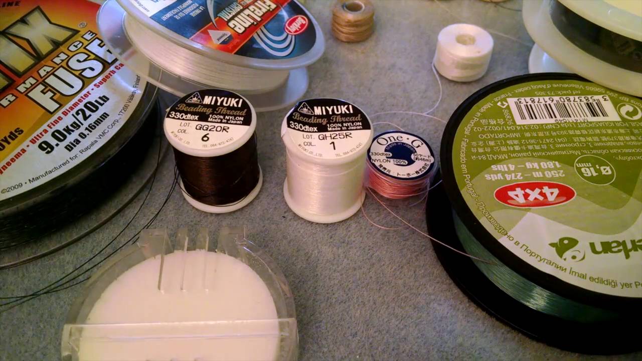 Perline: Differenze tra Filo da tessitura, trecciato fuse e filo in nylon monofilamento