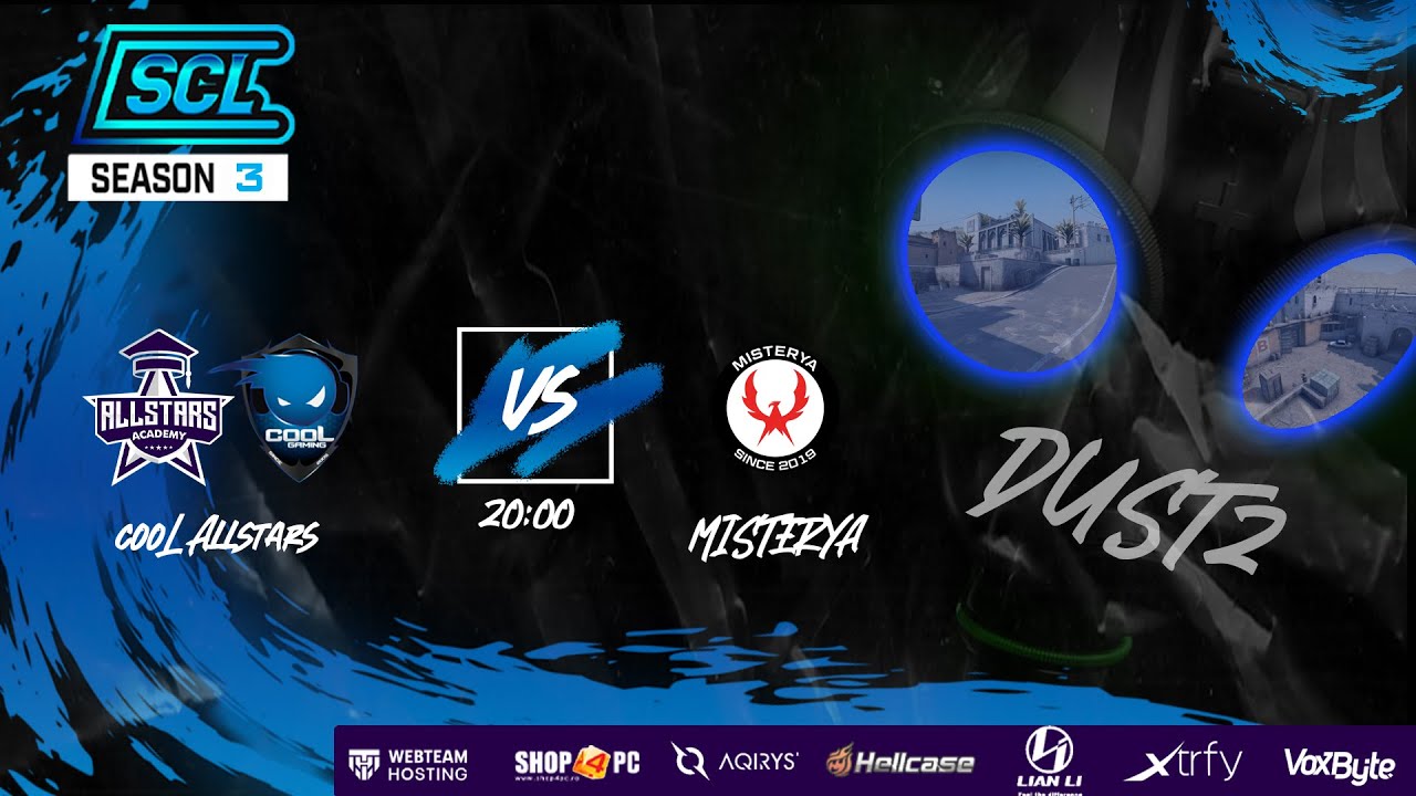 🔴 [CS:GO] SCLeague  - MISTERYA vs cooL AllStars (de_dust2)