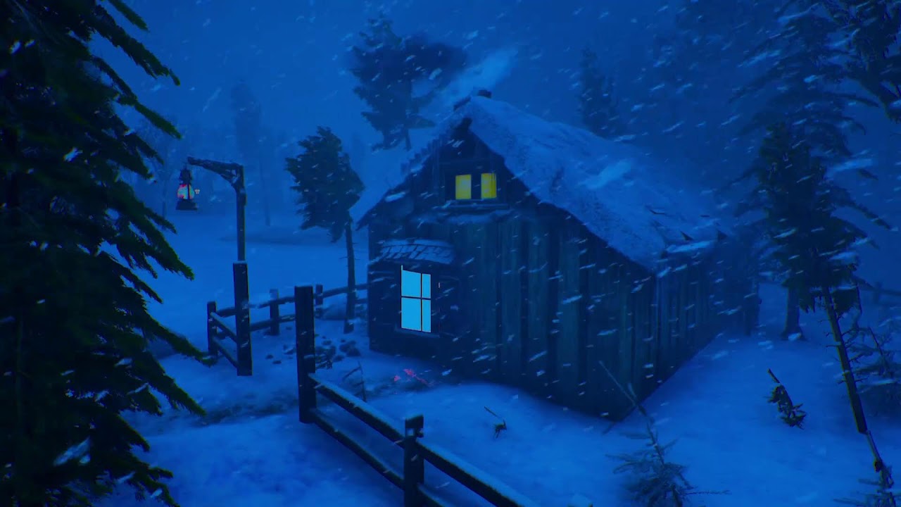 BRUTAL ARCTIC WINTER with EXTREME COLD & snowstorms for sleeping | Cryo-Darkness Windveil
