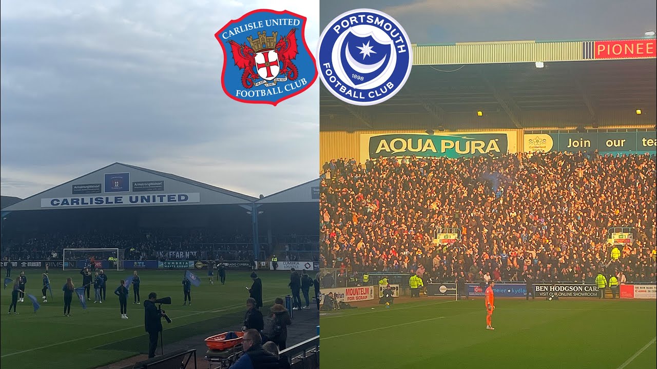UNREAL PORTSMOUTH FANS TAKEOVER CARLISLE