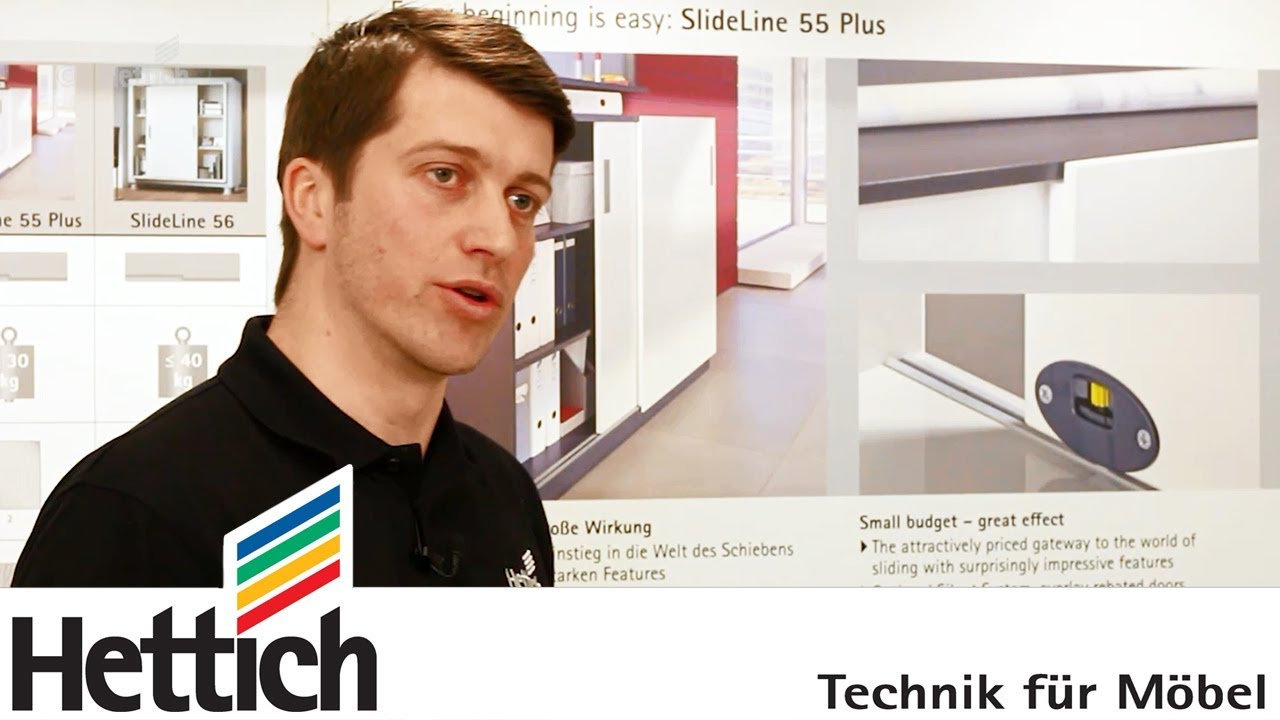 Система раздвижных дверей SlideLine 55 Plus от Hettich. Краткий технический обзор.