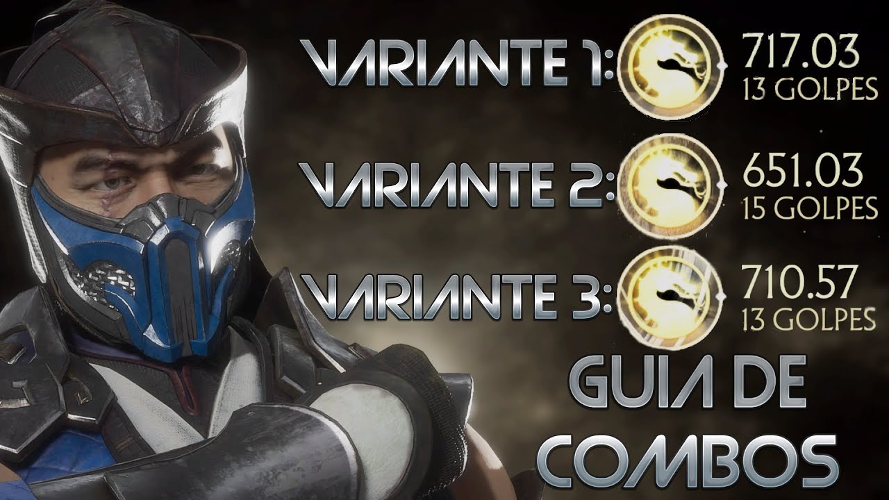 GUIA DE COMBOS DE SUB-ZERO | VARIANTES COMPETITIVAS | MORTAL KOMBAT 11