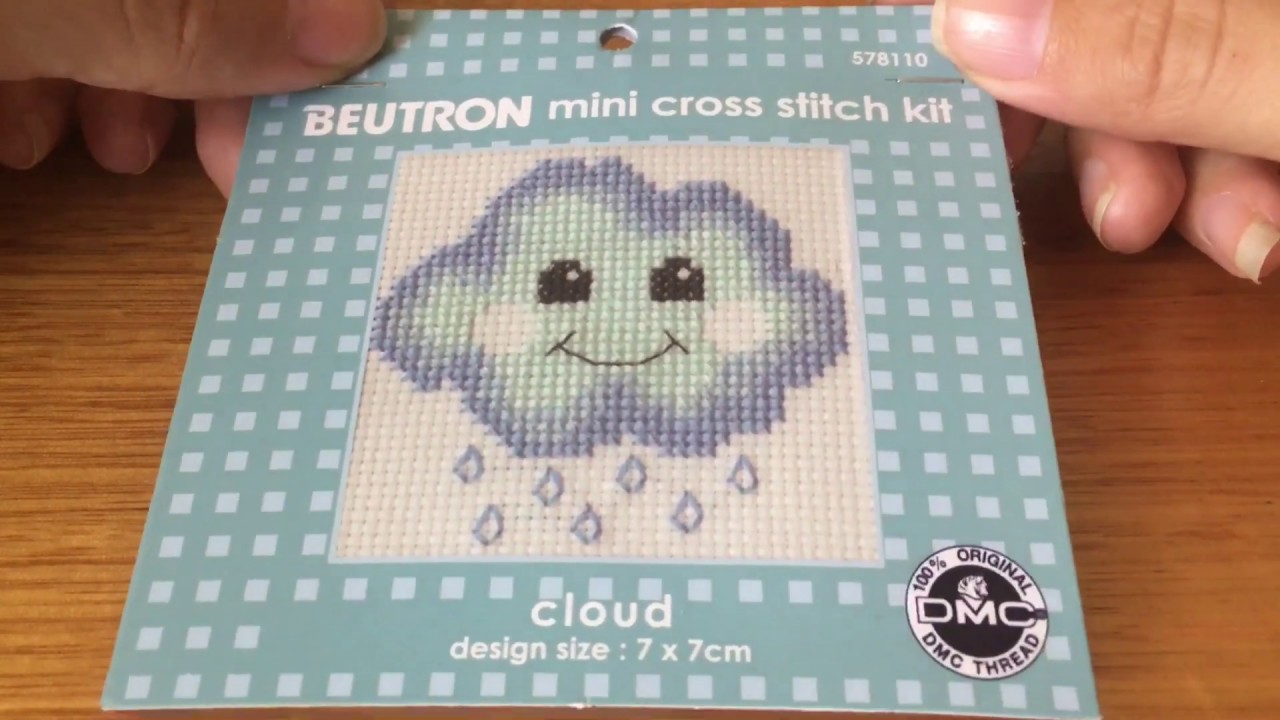 Cross stitch with me - Part 1 - Starting a kit, marking the cloth