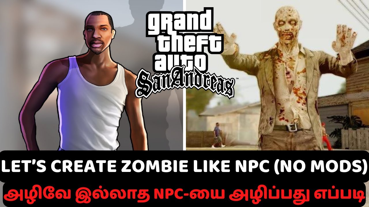 I Turned GTA San Andreas NPC Into a Zombie Like Creature | NO MOD