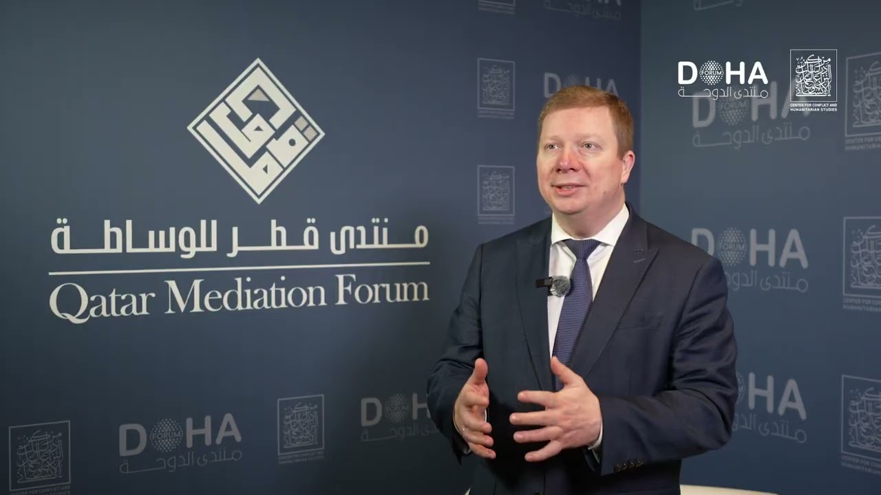 Meet the Speakers Series | Dmitri Suslov at the Qatar Mediation Forum