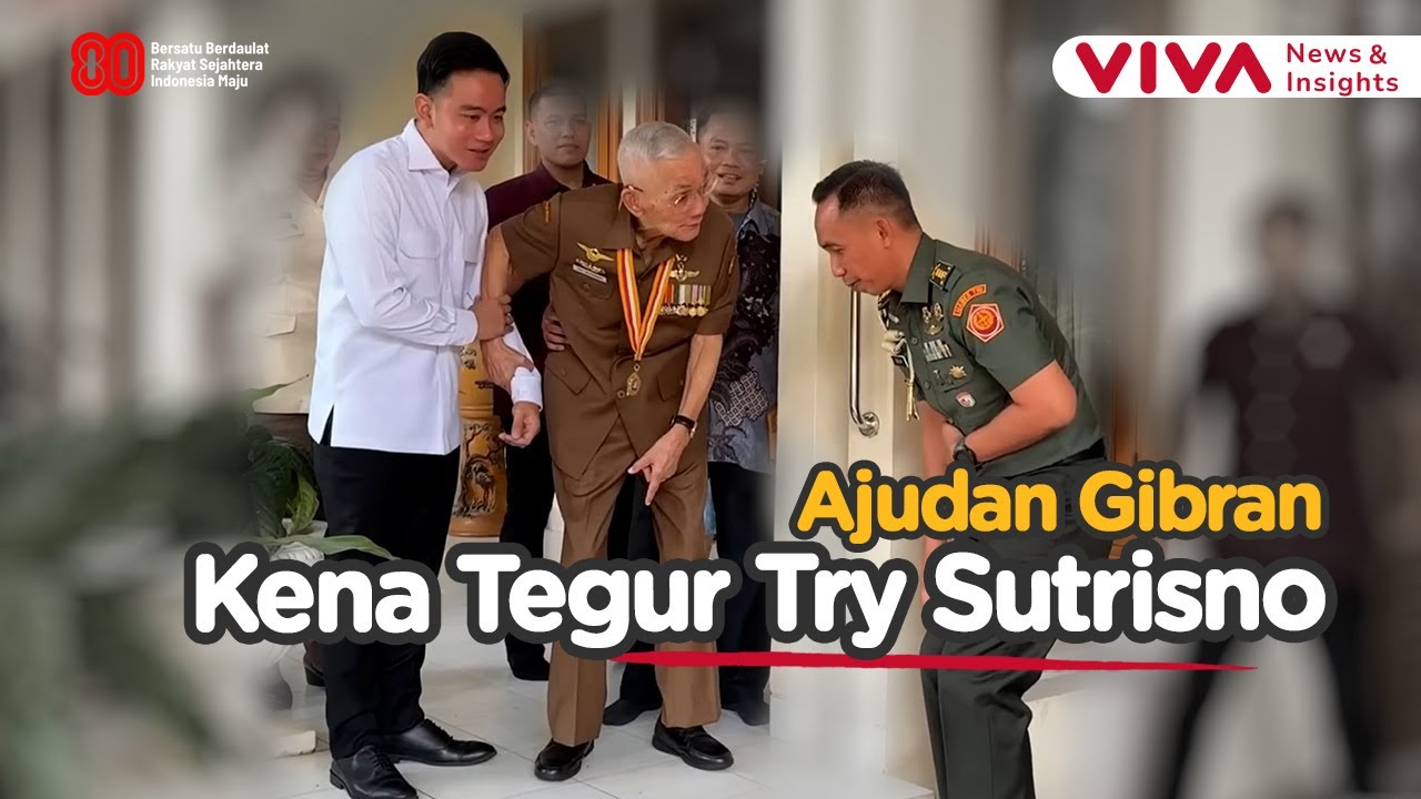 Gibran Lepas Sepatu, Try Sutrisno Langsung Tegur Sespri!