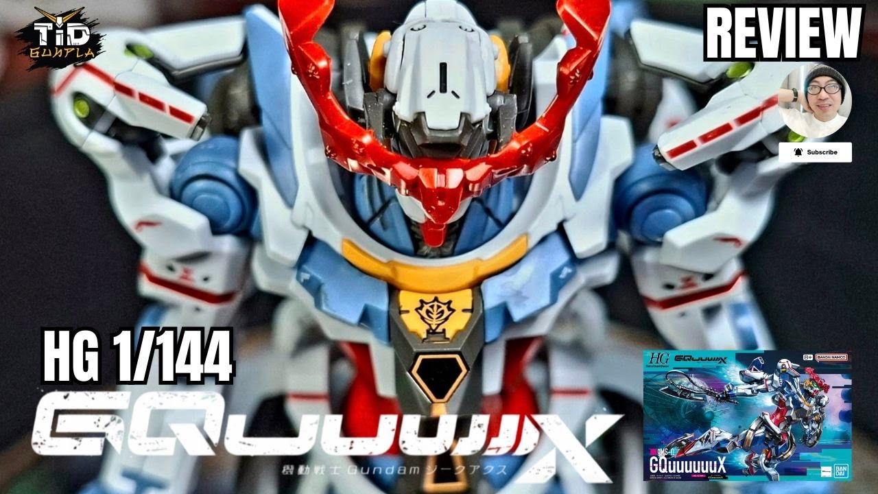 [รีวิว] HG 1/144 GQuuuuuuX Decal,Paint,Panel Line By Tid-Gunpla [Thai/ไทย]