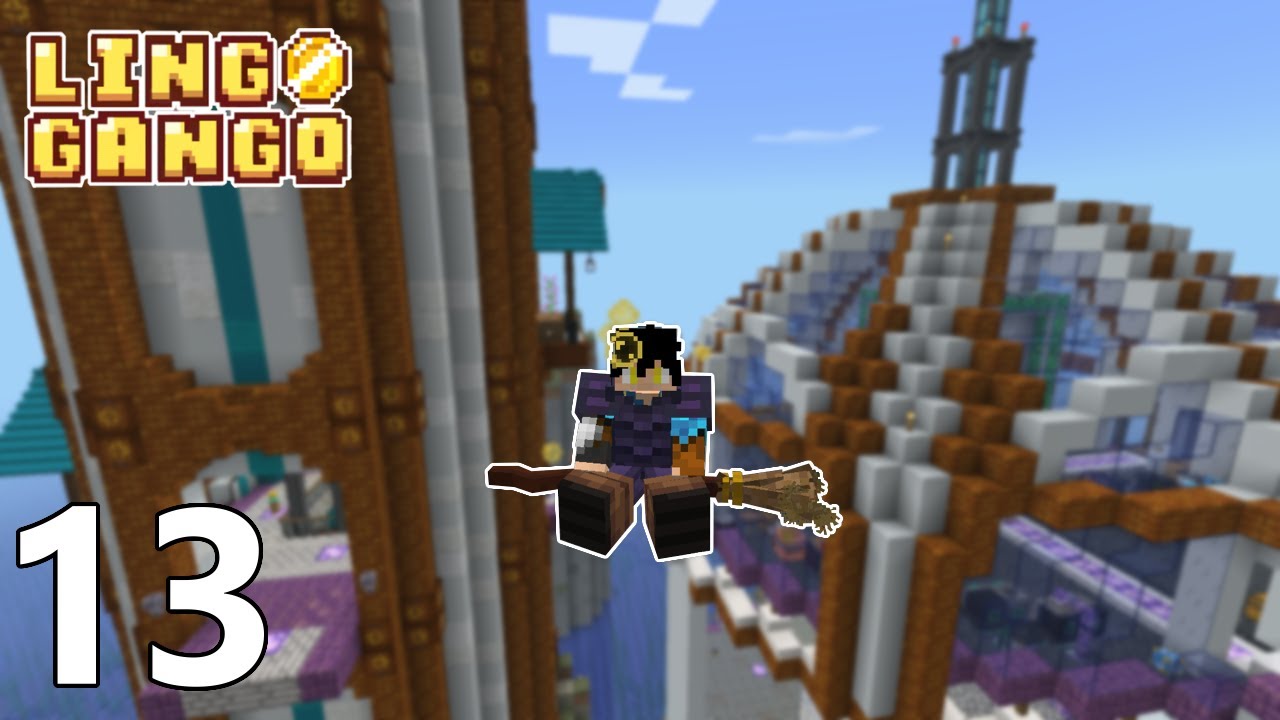 VOANDO EM VASSOURAS E PASSANDO O RODO EM BOSSES!! - Minecraft Linggango #13 (1.20.1)