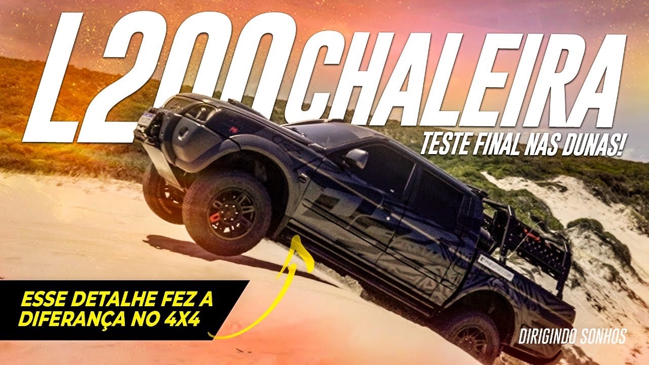L200 GLS Outdoor 2011, Trilha nas dunas TESTE OFFROAD Com Offshox, Xbri, Master Cooler...
