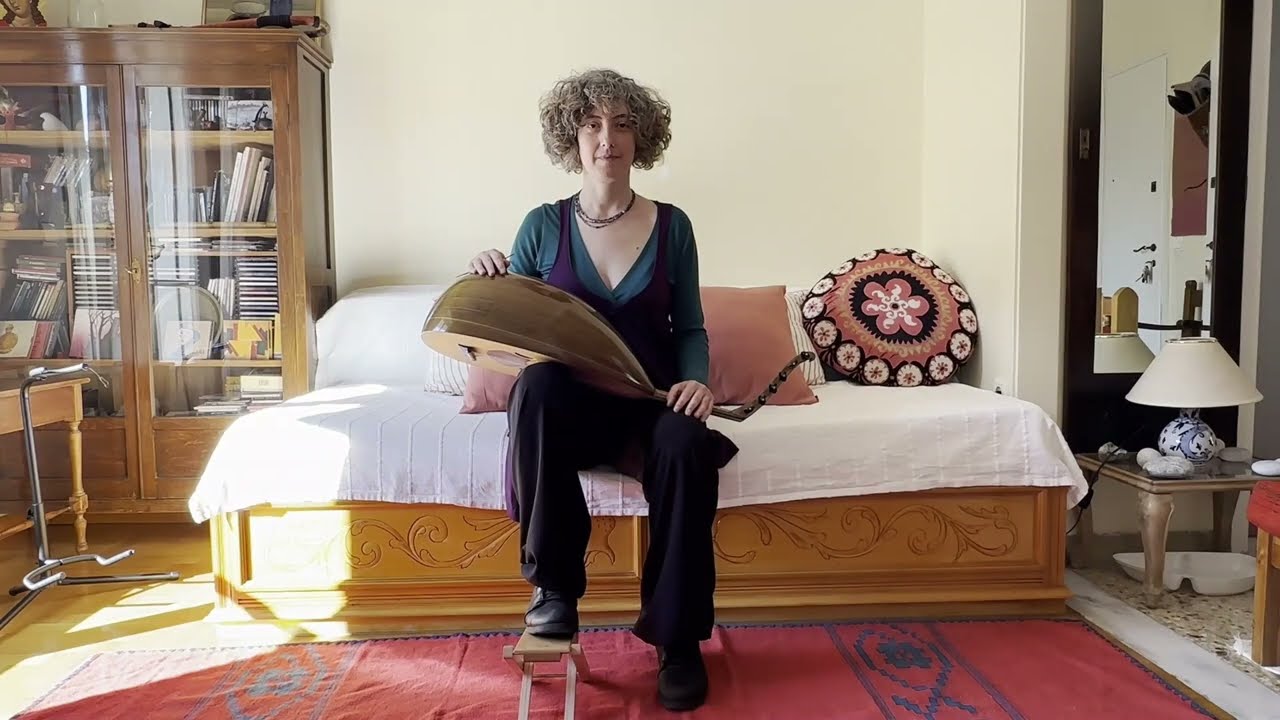 The posture when I am playing the oud - 